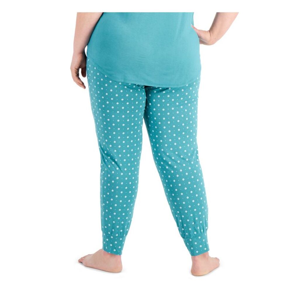 ALFANI Intimates Teal Pocketed Sleep Pants Plus 1X - Picture 2 of 2